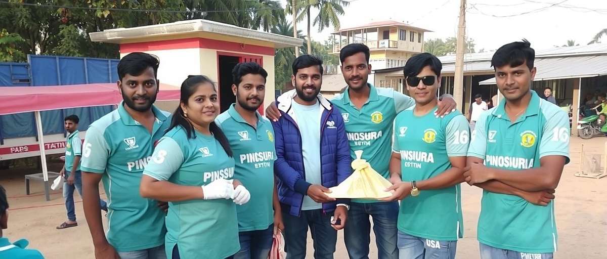 Punjagutta Pioneers - Real-World Impact Punjagutta Pioneers players participating in real-life cleanliness drive inspired by the game