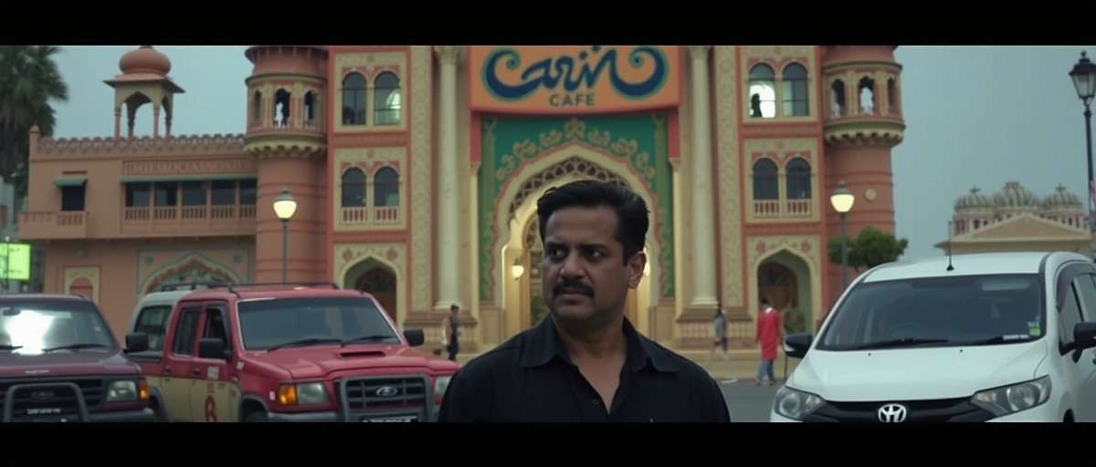 Punjagutta Pioneers - Hyderabad City Features Punjagutta Pioneers Hyderabad scene showing character near Charminar with Irani cafe in background